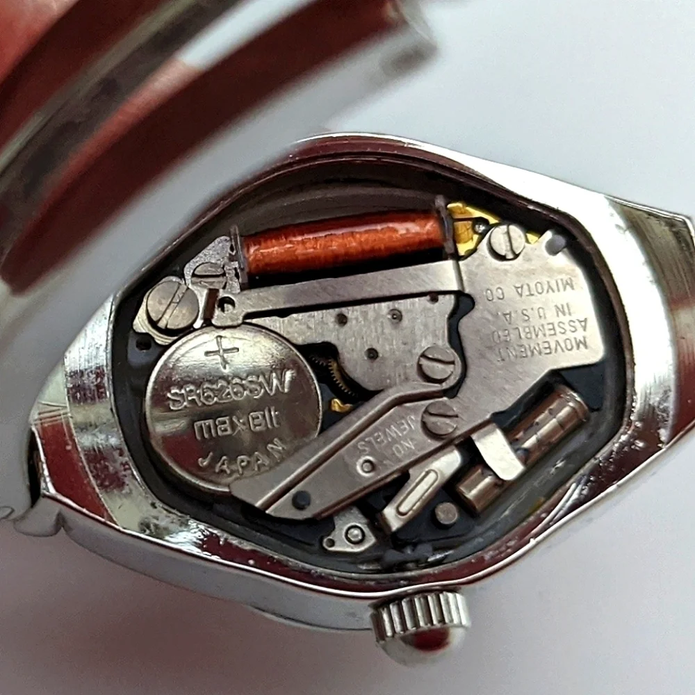 Miyota Watch Movement Parts Silver Royal Blue